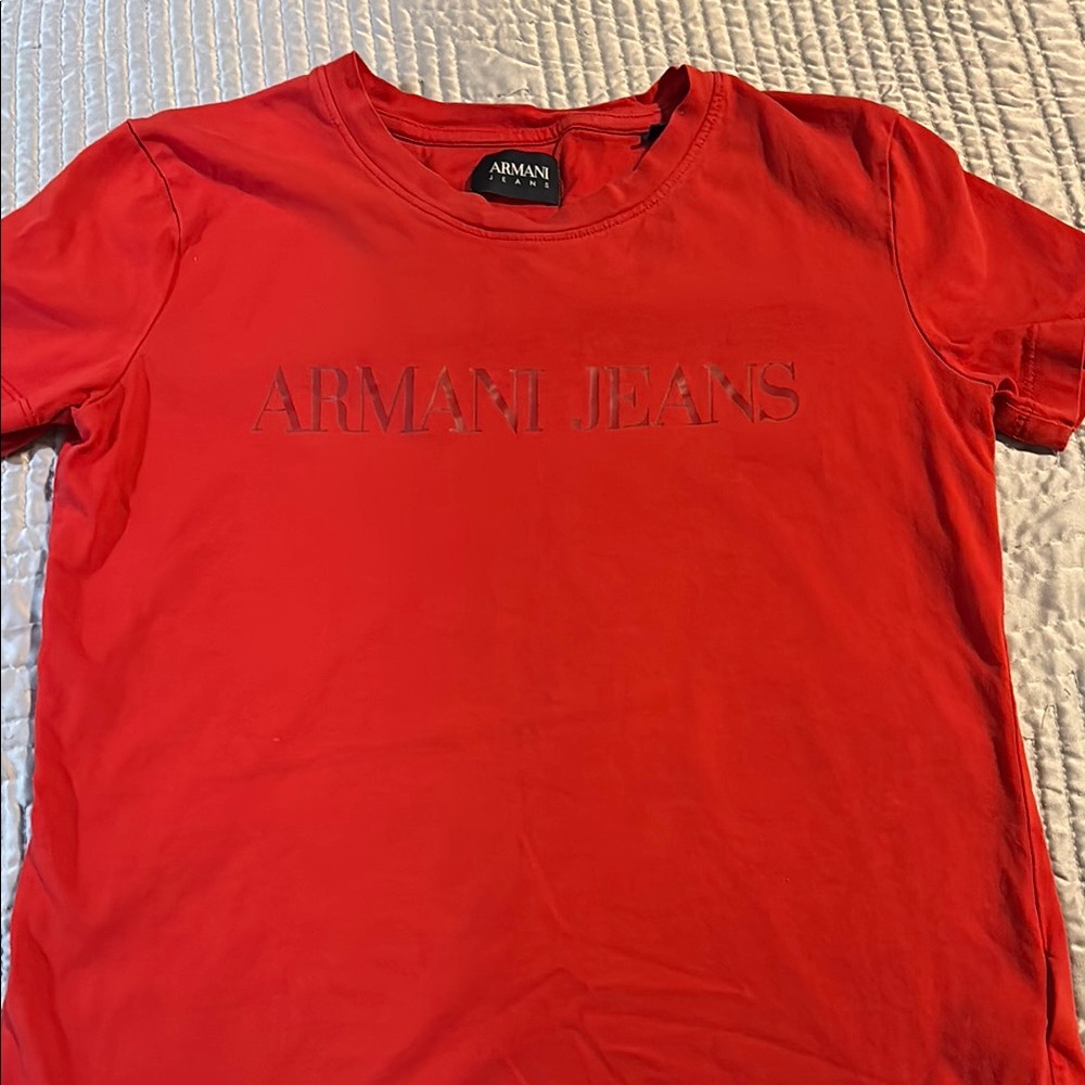 Armani Jeans Red T-Shirt
